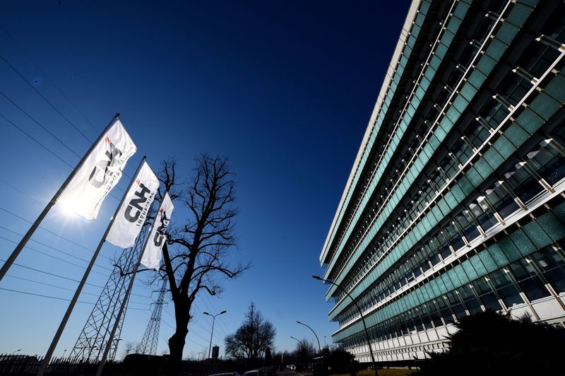 &copy; Reuters. FILE PHOTO: A CNH Industrial building is pictured in Turin, Italy, February 5, 2020. REUTERS/ Massimo Pinca/File Photo