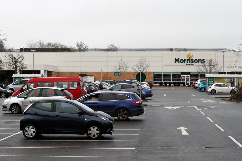 &copy; Reuters. A general view shows the car park of a Morrisons Supermarket which will be turned into a drive through vaccination centre for the coronavirus disease (COVID-19), in Yeovil, Britain, January 9, 2021. REUTERS/Paul Childs