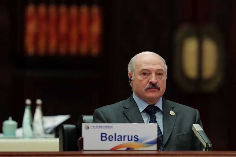 &copy; Reuters. Belarus President Alexander Lukashenko attends the Roundtable Summit Phase One Sessions of Belt and Road Forum at the International Conference Center in Yanqi Lake on May 15, 2017 in Beijing, China.   REUTERS/Lintao Zhang/Pool *** Local Caption *** Aung S
