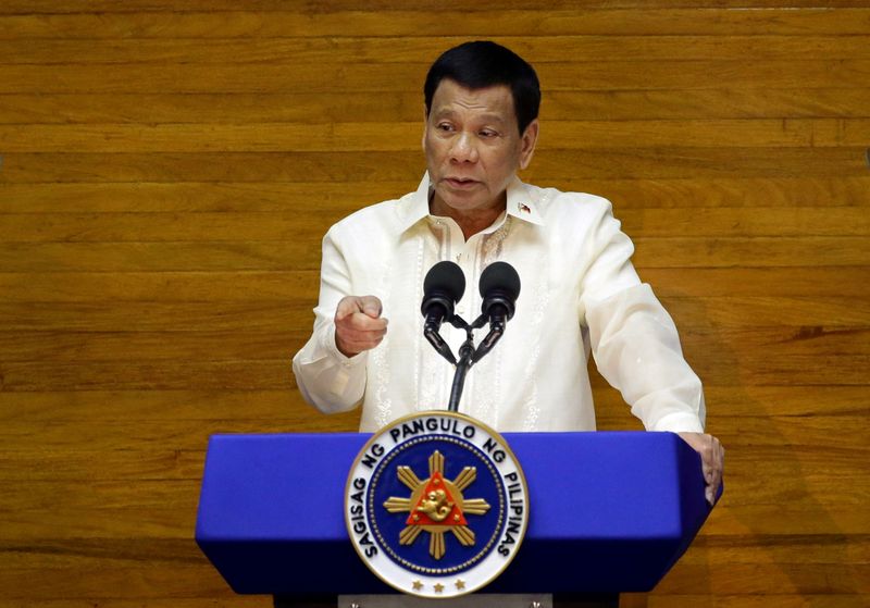 &copy; Reuters. Presidente das Filipinas, Rodrigo Duterte, em Manila 
23/07/2018
Czar Dancel