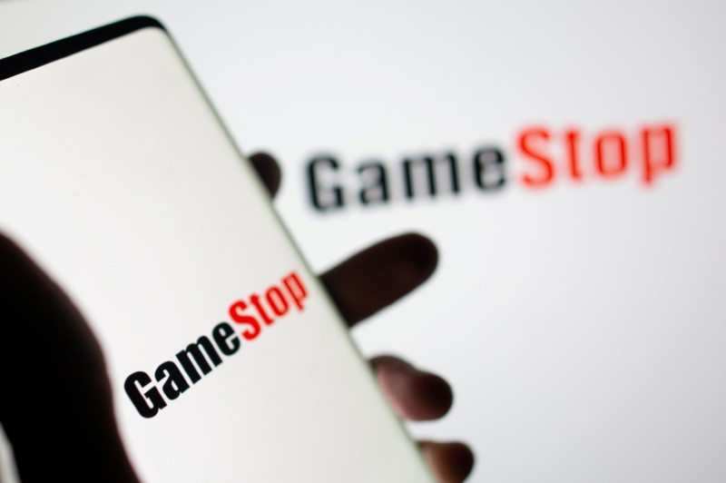 &copy; Reuters. FILE PHOTO: GameStop logo is seen in this illustration taken February 2, 2021. REUTERS/Dado Ruvic/Illustration/File Photo