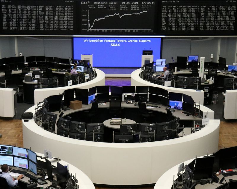 &copy; Reuters. Interior da Bolsa de Valores de Frankfurt
21/06/2021
REUTERS