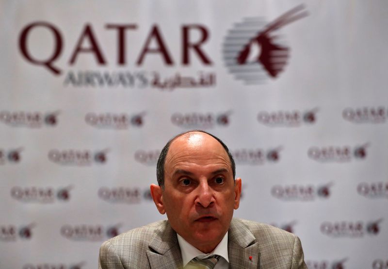 &copy; Reuters. أكبر الباكر الرئيس التنفيذي للخطوط الجوية القطرية في صورة من أرشيف رويترز.
