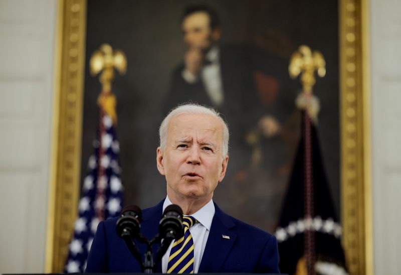 &copy; Reuters. IMAGEN DE ARCHIVO. El presidente de Estados Unidos, Joe Biden, durante una conferencia de prensa en la Casa Blanca, Washington, EEUU, Junio 18, 2021. REUTERS/Carlos Barría