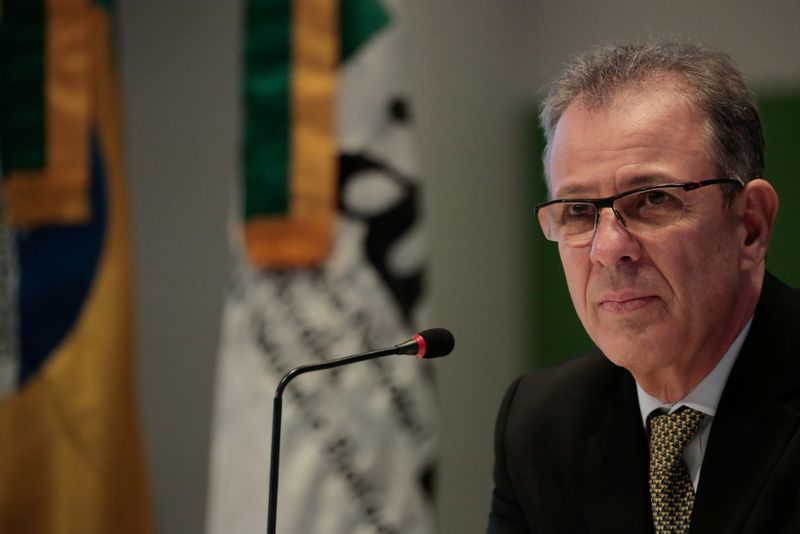 © Reuters. Ministro de Energia do Brasil, Bento Albuquerque em conferência no Rio de Janeiro.
10/10/2019 
REUTERS/Ian Cheibub