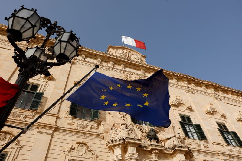 &copy; Reuters. Malte a été placé sur "liste grise" par le gendarme mondial de la lutte contre le blanchiment d'argent et le terrorisme, le Groupe d'action financière. /Photo prise le 23 juin 2021/REUTERS/Darrin Zammit Lupi