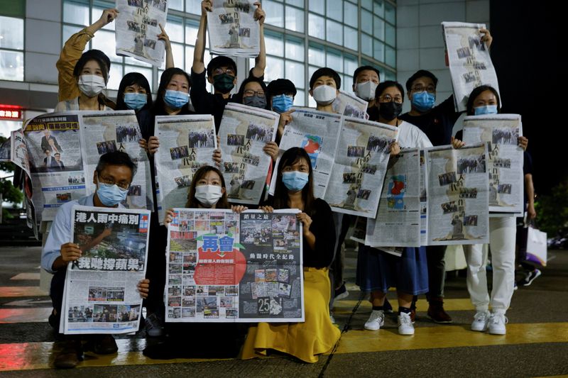 China dismisses concern for Hong Kong freedom after tabloid closure