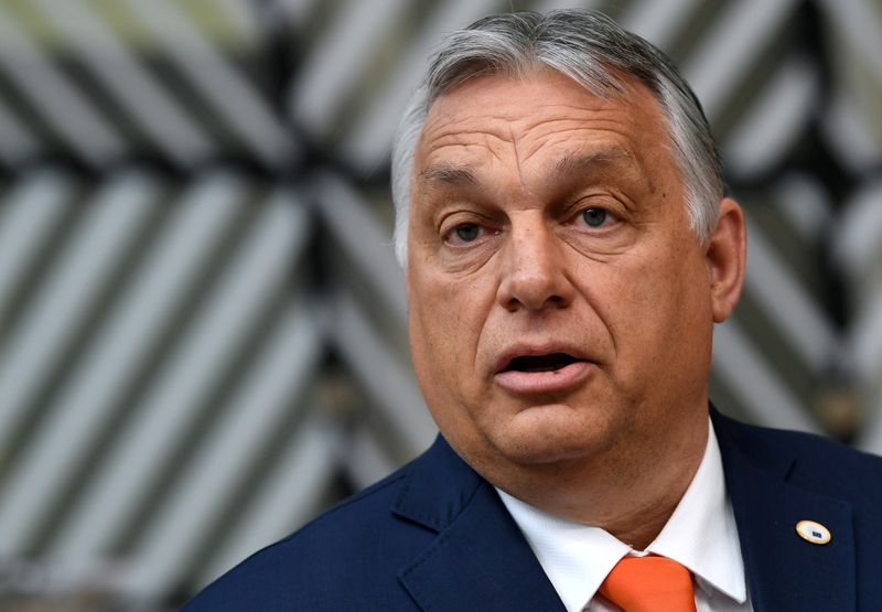 &copy; Reuters. Primeiro-ministro da Hungria, Viktor Orban, em Bruxelas
24/06/2021 John Thys/Pool via REUTERS