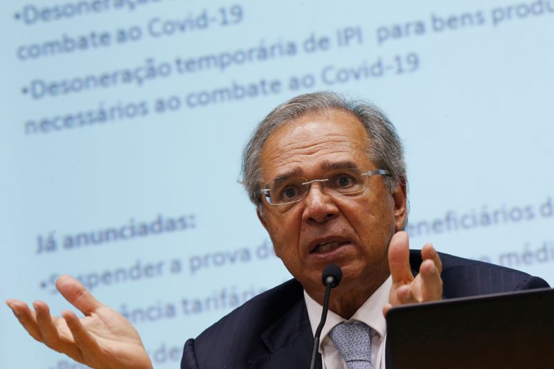 &copy; Reuters. Ministro da Economia, Paulo Guedes. 16/03/2020. REUTERS/Adriano Machado.