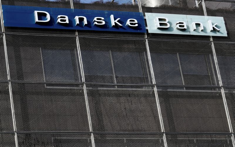 &copy; Reuters. FILE PHOTO: Danske Bank sign is seen at the bank's Estonian branch in Tallinn, Estonia March 25, 2019. REUTERS/Ints Kalnins