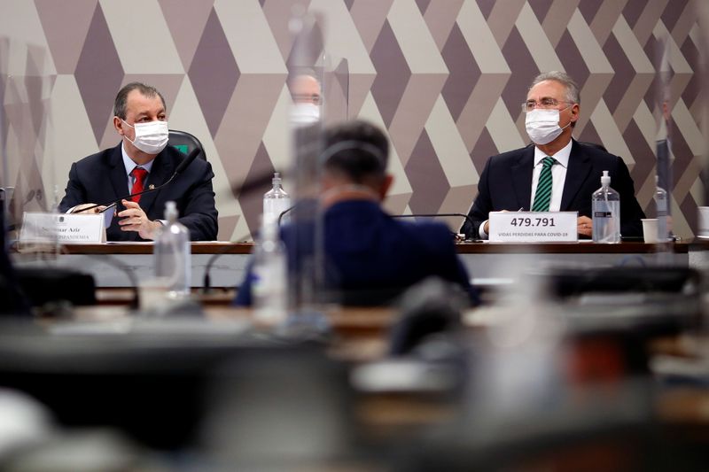 &copy; Reuters. CPI da Covid no Senado
 10/6/2021 REUTERS/Adriano Machado