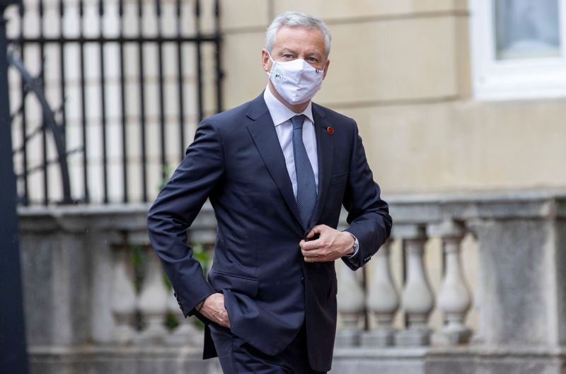 &copy; Reuters. FILE PHOTO: France's Finance Minister Bruno Le Maire attends the G7 finance ministers meeting, at Lancaster House in London, Britain June 4, 2021. Steve Reigate/Pool via REUTERS