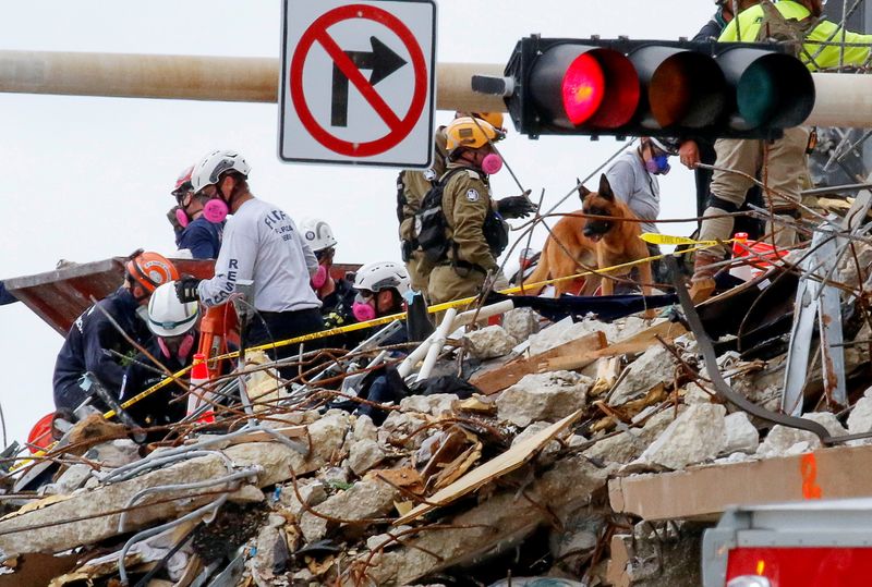 Scores feared dead as rescuers soldier on nearly week after Florida condo collapse