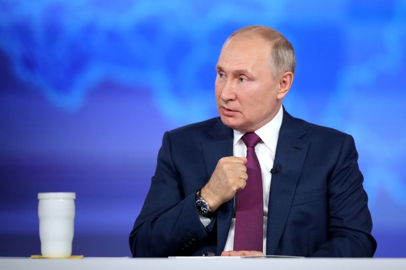 &copy; Reuters. El presidente de Rusia, Vladimir Putin, participa en una transmisión televisada anual, Moscú, Rusia, 30 junio 2021.
Sputnik/Sergei Savostyanov/Pool vía REUTERS   