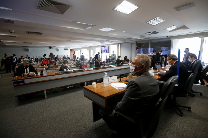 &copy; Reuters. Reunião da CPI da Covid no Senado
15/06/2021 REUTERS/Adriano Machado