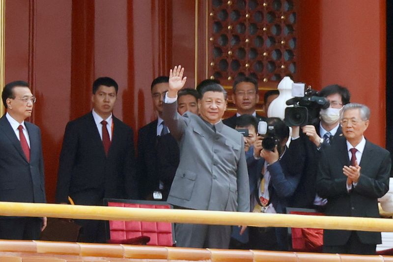 &copy; Reuters. Presidente da China, Xi Jinping, durante evento de comemoração do centenário do Partido Comunista chinês
01/07/2021 REUTERS/Carlos Garcia Rawlins