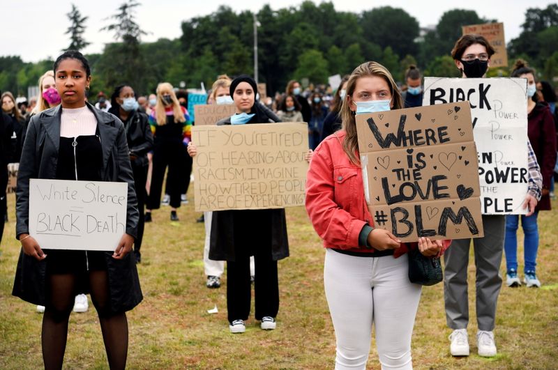 &copy; Reuters. Protesto contra a morte de George Floyd em Amsterdã
10/06/2020
REUTERS/Piroschka van de Wouw/File Photo