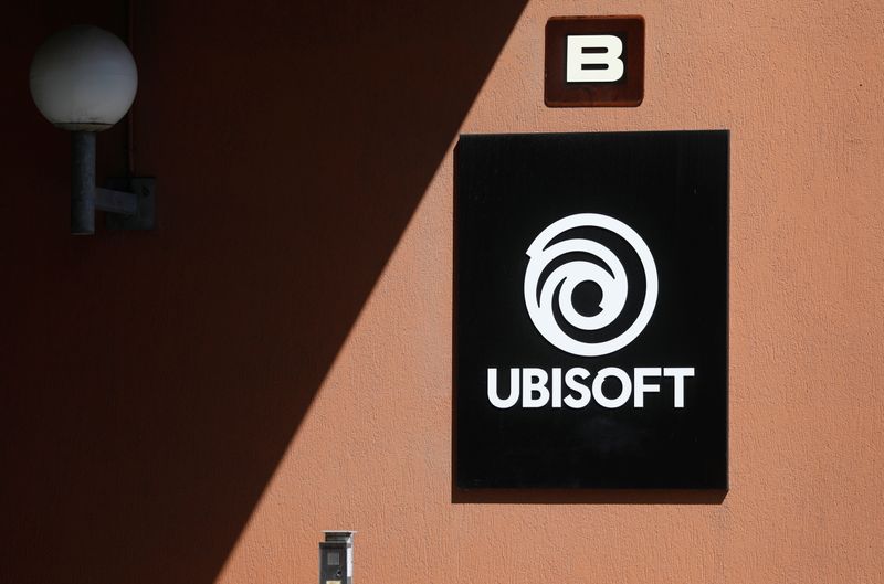 &copy; Reuters. FILE PHOTO: The logo of Ubisoft is seen in Montreuil, near Paris, France, July 13, 2020.     REUTERS/Charles Platiau
