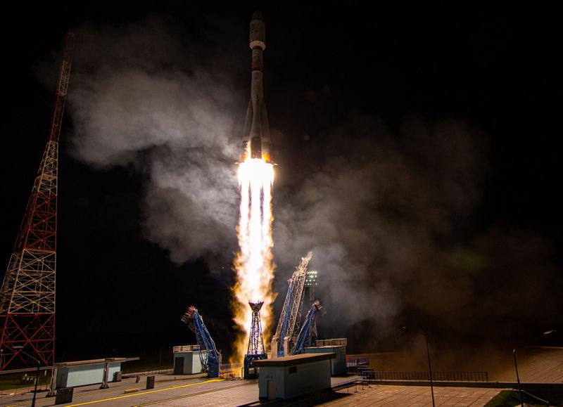 © Reuters. Lançamento de satélites da OneWeb no Cosmódromo de Vostochny, no extremo leste da Rússia 
01/07/2021
Roscosmos/Divulgação via REUTERS 