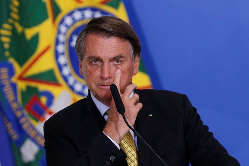 &copy; Reuters. Presidente Jair Bolsonaro durante cerimônia em Brasília
29/06/2021
REUTERS/Adriano Machado