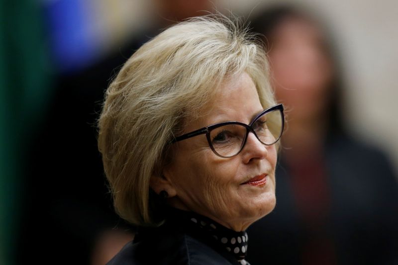 &copy; Reuters. Ministra Rosa Weber durante sessão do STF em Brasília
04/04/2008 REUTERS/Adriano Machado