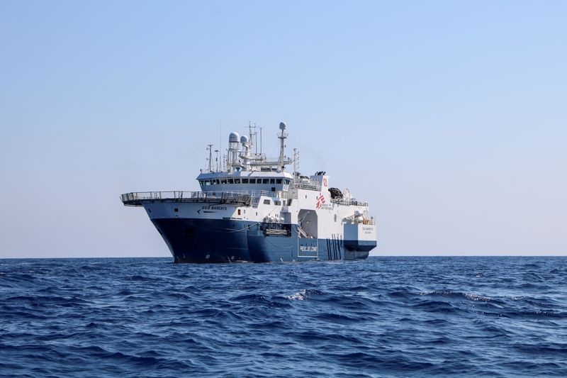 &copy; Reuters. La nave da ricerca di Msf, "Geo Barents". 11 giugno 2021 Avra Fialas/MSF/Handout via REUTERS