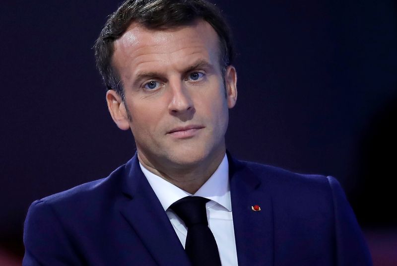 &copy; Reuters. الرئيس الفرنسي إيمانويل ماكرون في باريس يوم 30 يونيو حزيران 2021. تصوير: جونزالو فوينتس - رويترز.
