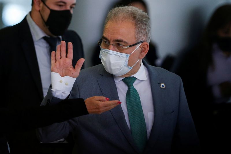 &copy; Reuters. Ministro da Saúde, Marcelo Queiroga, durante cerimônia no Palácio do Planalto
29/06/2021 REUTERS/Adriano Machado