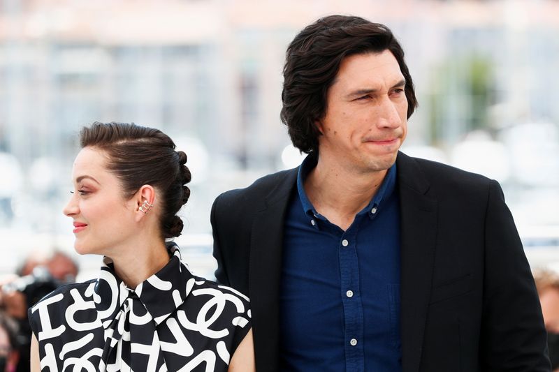 &copy; Reuters. Marion Cotillard e Adam Driver estrelam filme "Annette" 
 6/7/2021   REUTERS/Johanna Geron