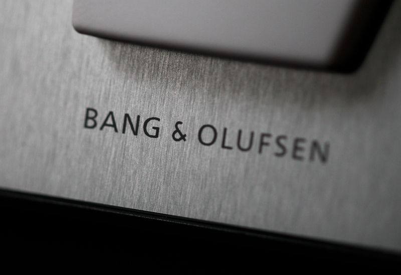 &copy; Reuters. A name of Bang & Olufsen is pictured on a device in a shop in Warsaw, January 9, 2013. Danish luxury stereo and television maker Bang & Olufsen cut its forecast for the year amid economic woes in some of its major markets and the closure of some stores, s