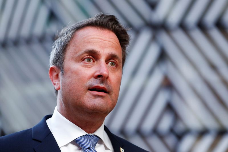 &copy; Reuters. FILE PHOTO: Luxembourg's Prime Minister Xavier Bettel arrives for a face-to-face EU summit in Brussels, Belgium May 25, 2021. REUTERS/Johanna Geron/Pool