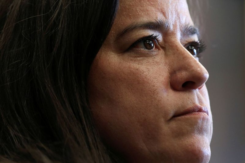 &copy; Reuters. FILE PHOTO: Independent MP Jody Wilson-Raybould looks on during an news conference on Parliament Hill in Ottawa, Ontario, Canada, April 3, 2019. REUTERS/Chris Wattie/File Photo
