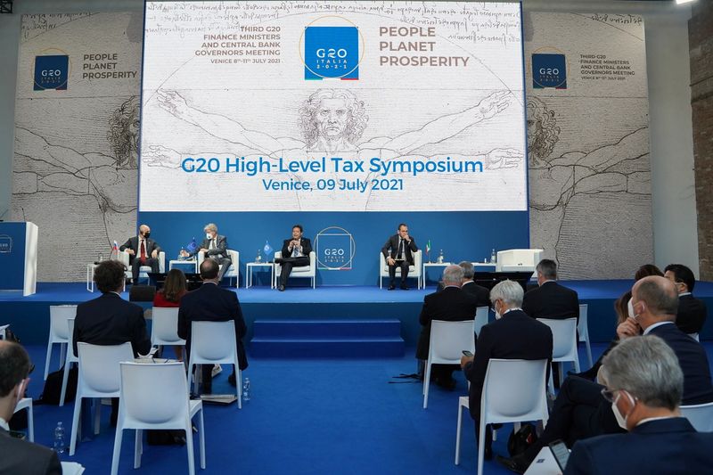 &copy; Reuters. Ministros da Economia do G20 se reúnem em Venzeza, Itália 
09/07/ 2021.
 G20 Italy/Handout via REUTERS