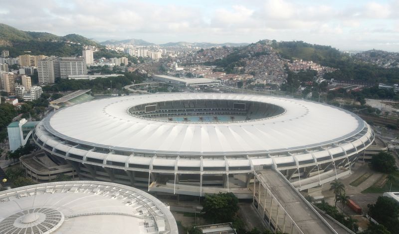 &copy; Reuters. Vista aérea do Maracanã, no Rio de Janeiro
10/06/2021 REUTERS/Pilar Olivares