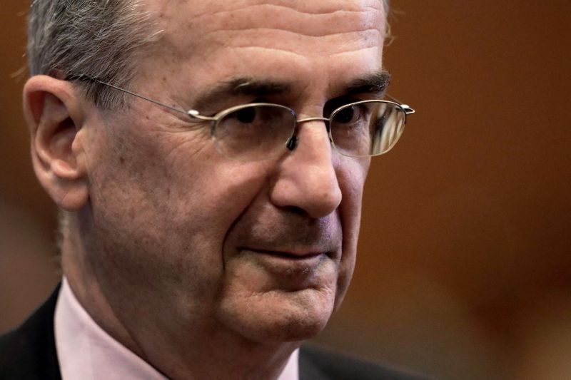 &copy; Reuters. FILE PHOTO: Francois Villeroy de Galhau, governor of the Bank of France, attends the Group of 20 (G-20) high-level seminar on financial innovation "Our Future in the Digital Age" on the sidelines of the G-20 finance ministers and central bank governors me