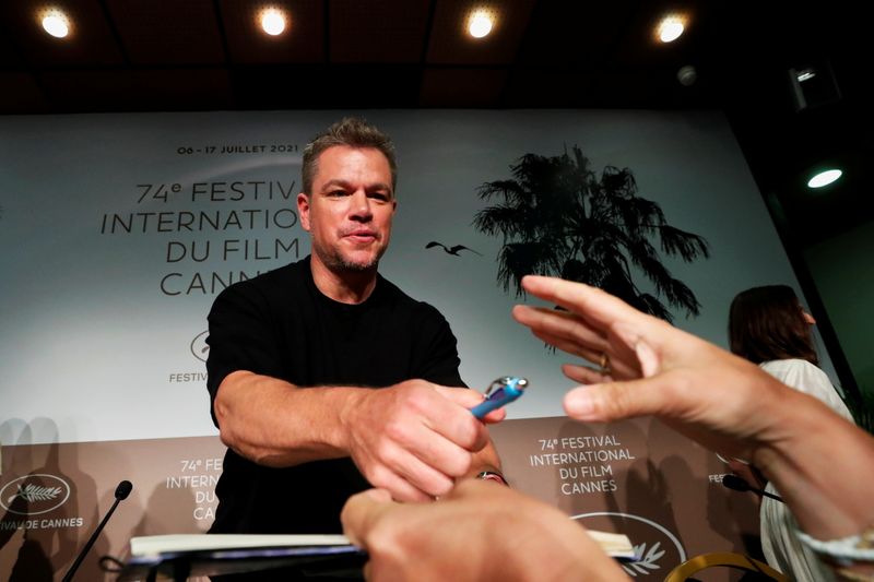 &copy; Reuters. Matt Damon durate Festival de Cinema de Cannes
09/07/2021 REUTERS/Eric Gaillard