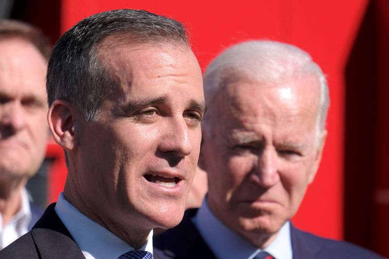 Biden to nominate Los Angeles Mayor Garcetti to be U.S. ambassador to India