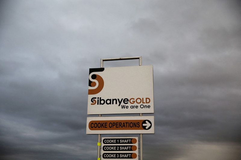 &copy; Reuters. FILE PHOTO: A sign board is seen near the Sibanye gold mine in Westonaria, west of Johannesburg, April 6, 2016. REUTERS/Siphiwe Sibeko