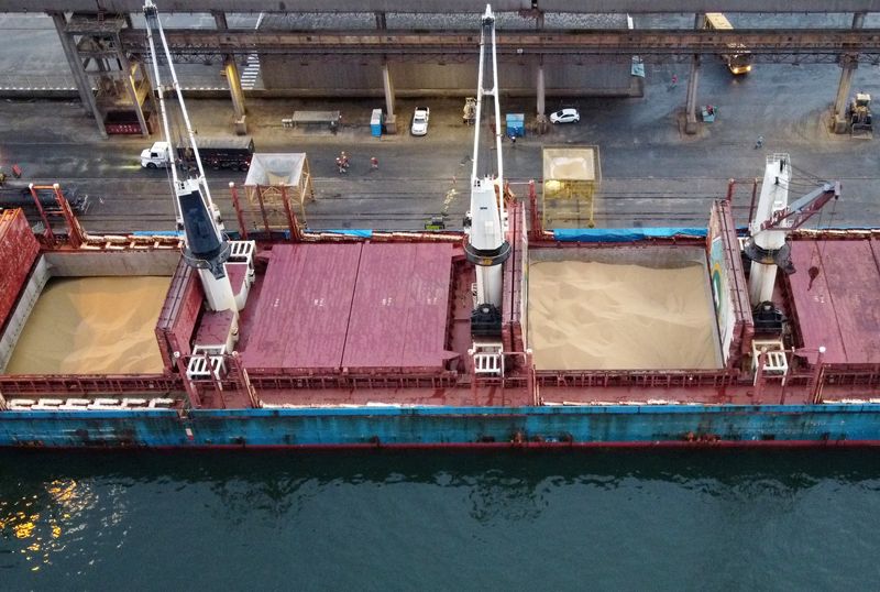 &copy; Reuters. Cargueiro descarrega soja no porto de Paranaguá, PR
03/12/2020
REUTERS/Rodolfo Buhrer