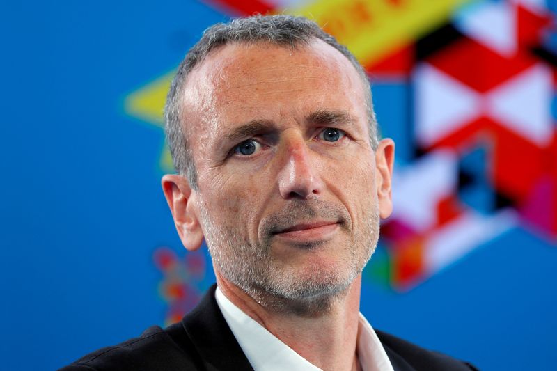 &copy; Reuters. FILE PHOTO: Emmanuel Faber, Chief Executive Officer of French food group Danone attends the MEDEF union summer forum at the campus of the HEC School of Management in Jouy-en-Josas, near Paris, France, August 30, 2017. REUTERS/Charles Platiau