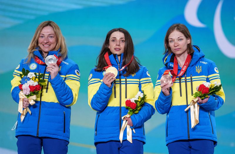 &copy; Reuters. ウクライナ・パラリンピック委員会のバレリー・スシケビッチ会長は、北京冬季パラリンピックで同国がメダルを量産していることについて、母国で起きている戦争が選手のモチベーション