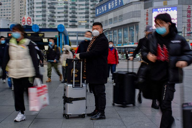 &copy; Reuters. La Chine a déjà enregistré depuis le début de l'année plus de nouveaux cas de contamination au coronavirus responsable du COVID-19 que sur l'ensemble de 2021. /Photo prise le 27 janvier 2022/REUTERS/Aly Song
