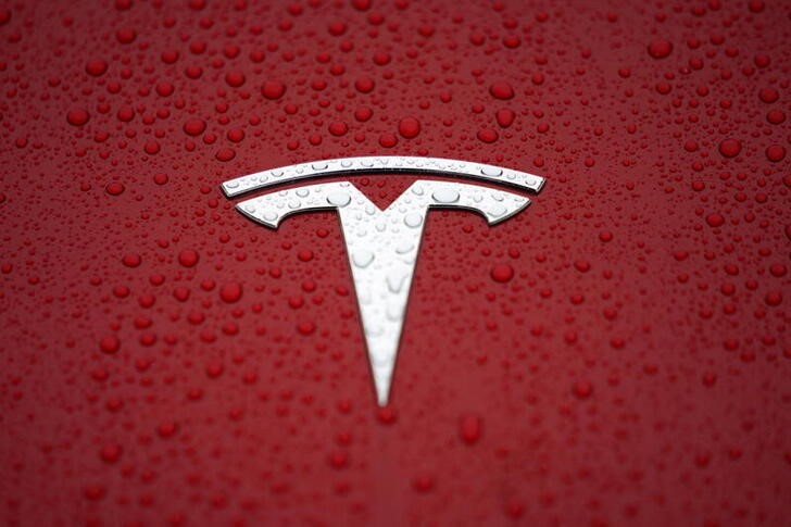 &copy; Reuters. Foto de archivo ilustrativa del logo de Tesla