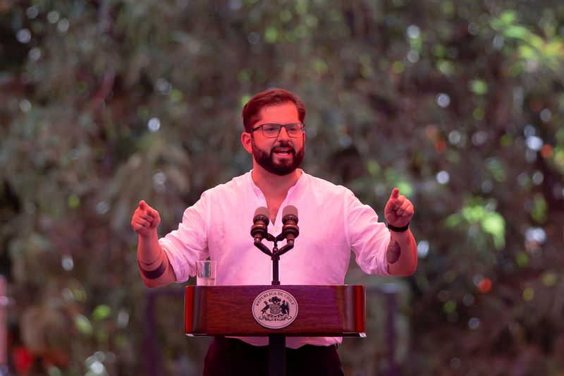 &copy; Reuters. Presidente chileno, Gabriel Boric
13/03/2022
REUTERS/Pablo Sanhueza