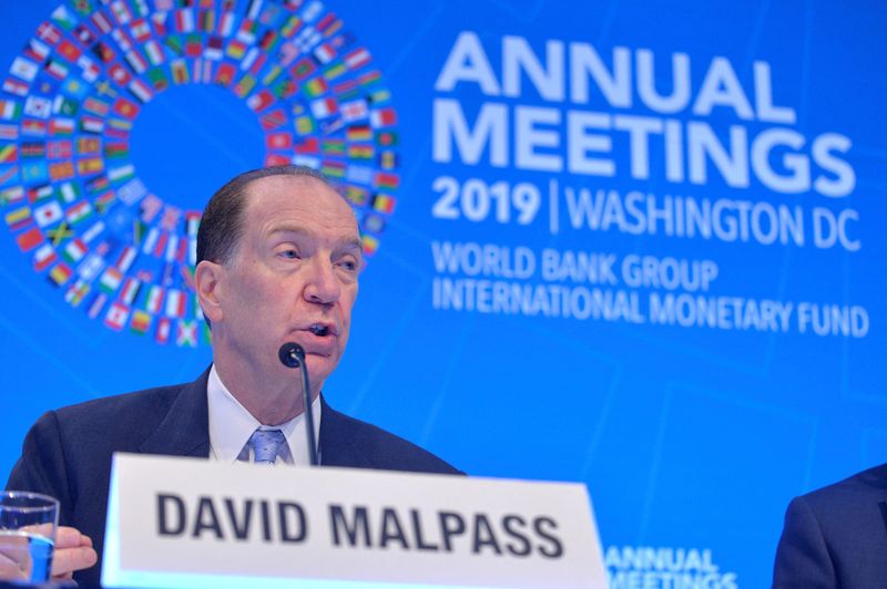 &copy; Reuters. Presidente do Banco Mundial, David Malpass, participa de entrevista coletiva à imprensa
17/10/2019
REUTERS/Mike Theiler