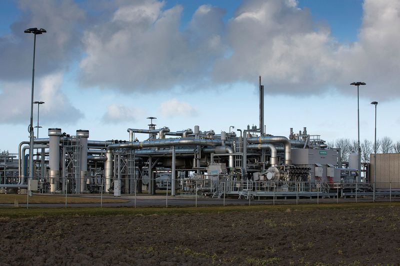 &copy; Reuters. FILE PHOTO: A view of a gas production plant in 't Zand in Groningen February 24, 2015. REUTERS/Michael Kooren