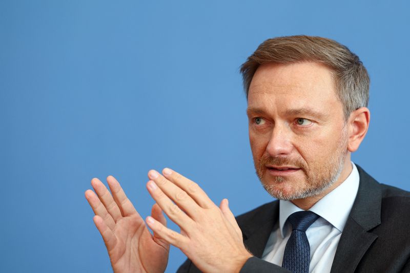 &copy; Reuters. Germany's Finance Minister Christian Lindner holds a news conference on German budget plans in Berlin, Germany March 16, 2022. REUTERS/Lisi Niesner