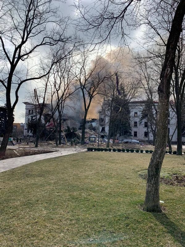 &copy; Reuters. 16/03/2022
Serviço de Imprensa da Administrção Civil-Militar da Região de Donetsk/Divulgação via REUTERS
