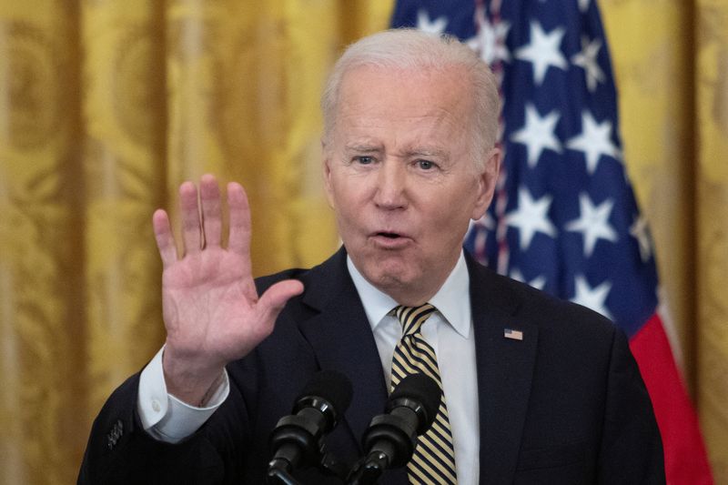 &copy; Reuters. Presidente dos EUA, Joe Biden
16/03/2022
REUTERS/Tom Brenner