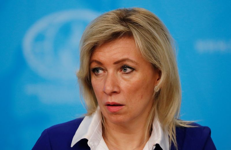 &copy; Reuters. ماريا زاخاروفا المتحدثة باسم وزارة الخارجية الروسية - صورة من أرشيف رويترز 
